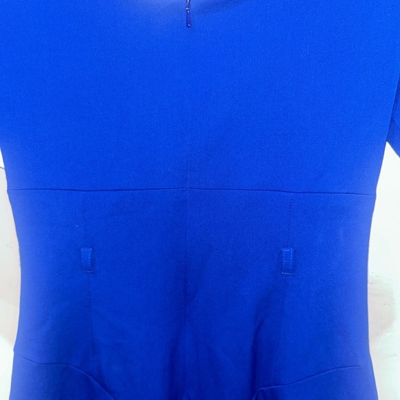 NEW Black Halo Classic Quarter Sleeve Jackie O Sheath Dress Blue Size 4 - Picture 6 of 10
